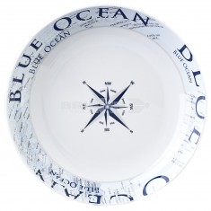 Set 12 PZ Piatti BRUNNER Melamina Blue Ocean