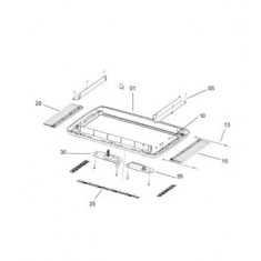 Manovella completa cornice interna midi heki