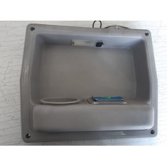 Pannello con luce, porta cenere e porta bicchiere da incasso