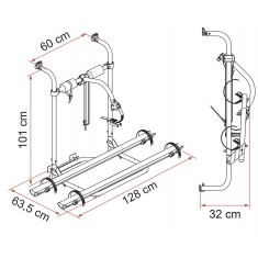 Carry Bike Caravan Hobby - Parete posteriore
