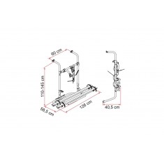 Carry Bike Caravan Simple Plus 200 - Parete posteriore