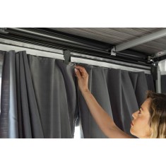 Tendine Privacy - Curtains Kit Dark Grey
