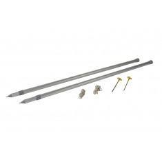 Set paleria per porta Privacy in alluminio - Kit Poles