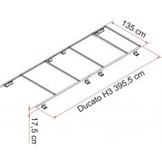 Roof Rail Ducato H3 / H3 - RHD