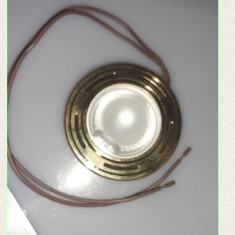 Faretto dorato  con cornice e interruttore