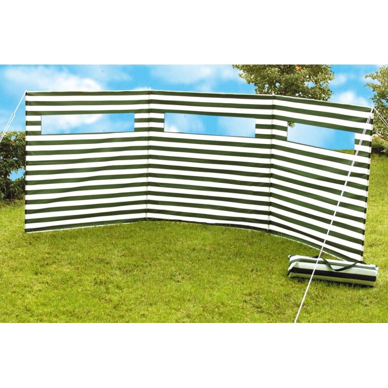 Paravento mt 2,75 Brunner in tessuto poliestere verde con paleria