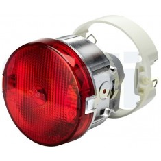 Fanale con lampada estraibile dall'esterno rosso BRS 65/12V 21W