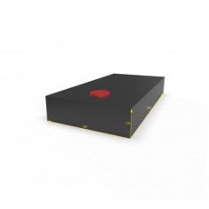 SERBATOIO ACQUA 38 LT - 40x12x80cm NERO