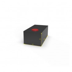 SERBATOIO ACQUA 44 LT - 31X23X60CM NERO