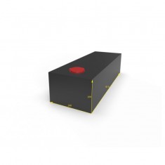 SERBATOIO ACQUA 45 LT - 28X20X81CM NERO