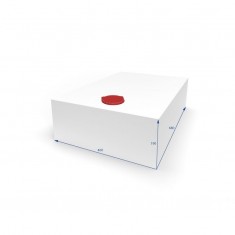 SERBATOIO ACQUA 59 LT - 46x19x68 cm BIANCO