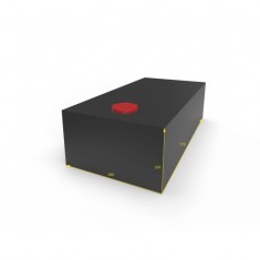SERBATOIO ACQUA 64LT. 38x22x77 NERO