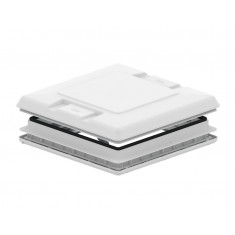 Oblò Vent 50X50 - Bianco e Crystal