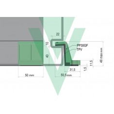 STAFFA DI FISSAGGIO 50x31,5x49mm 4Pz
