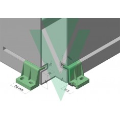 STAFFA DI FISSAGGIO 50x31,5x49mm 4Pz