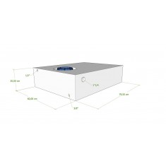 SERBATOIO 95 L 80x60x20 cm x DUCATO (tappo femm verde)