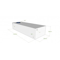 SERBATOIO 93 LT BIANCO NATURALE 112x38x22 cm TAPPO FEMMINA VERDE