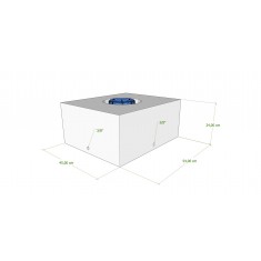 SERBATOIO 58 LT BIANCO NATURALE 45x54x24 cm TAPPO FEMMINA VERDE