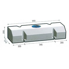 SERBATOIO 58 LT NERO 95,5x31x20 cm TAPPO MASCHIO VERDE