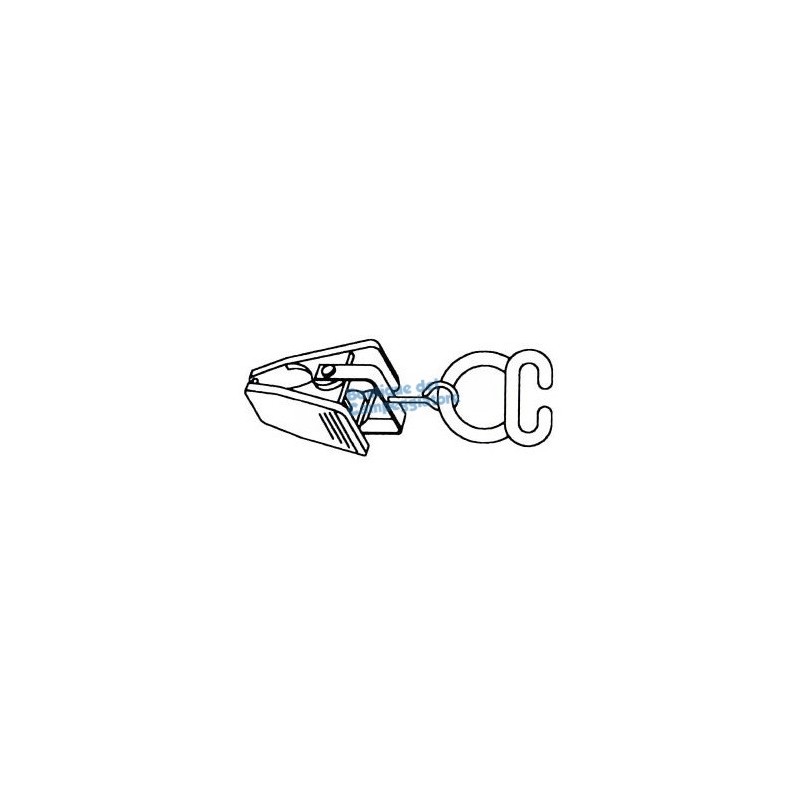 GANCIO A PINZA PER TENDE INTERNE