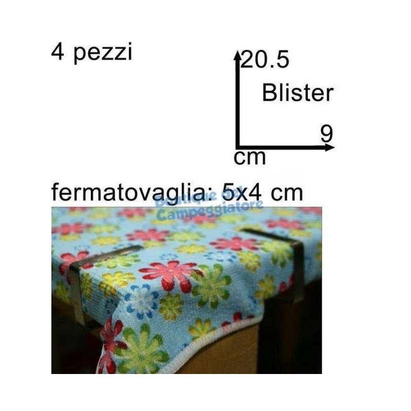 Ganci Fermatovaglia confezione 4pz