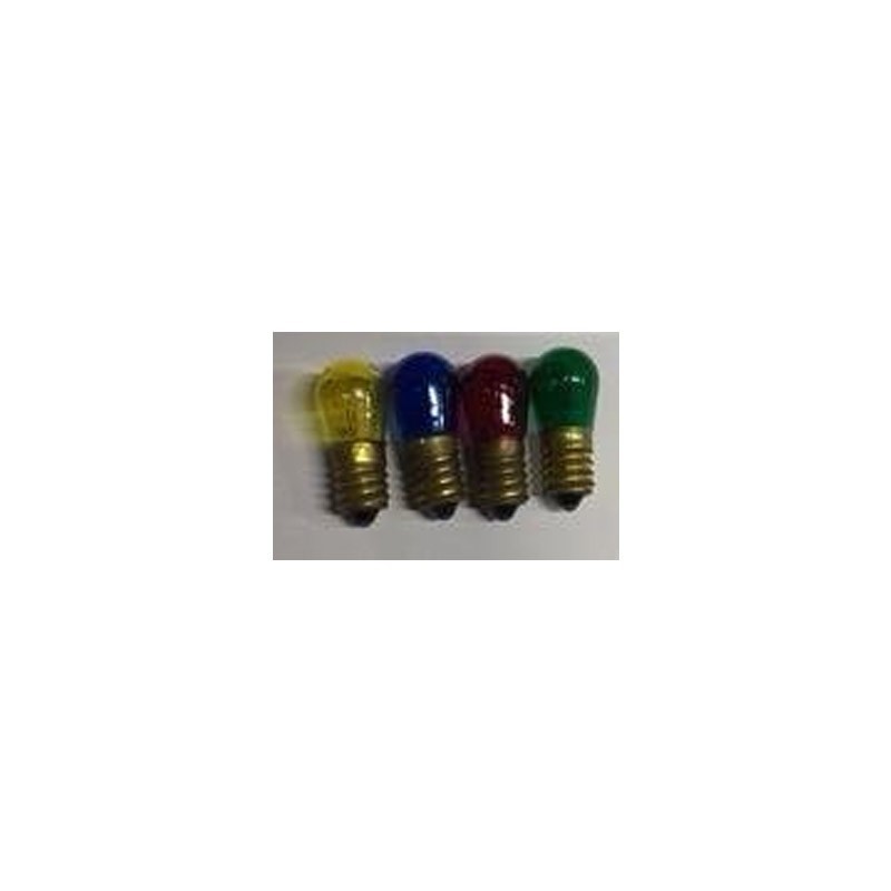 lampadine tecno 14 v 5 w 4 pz colori assortiti