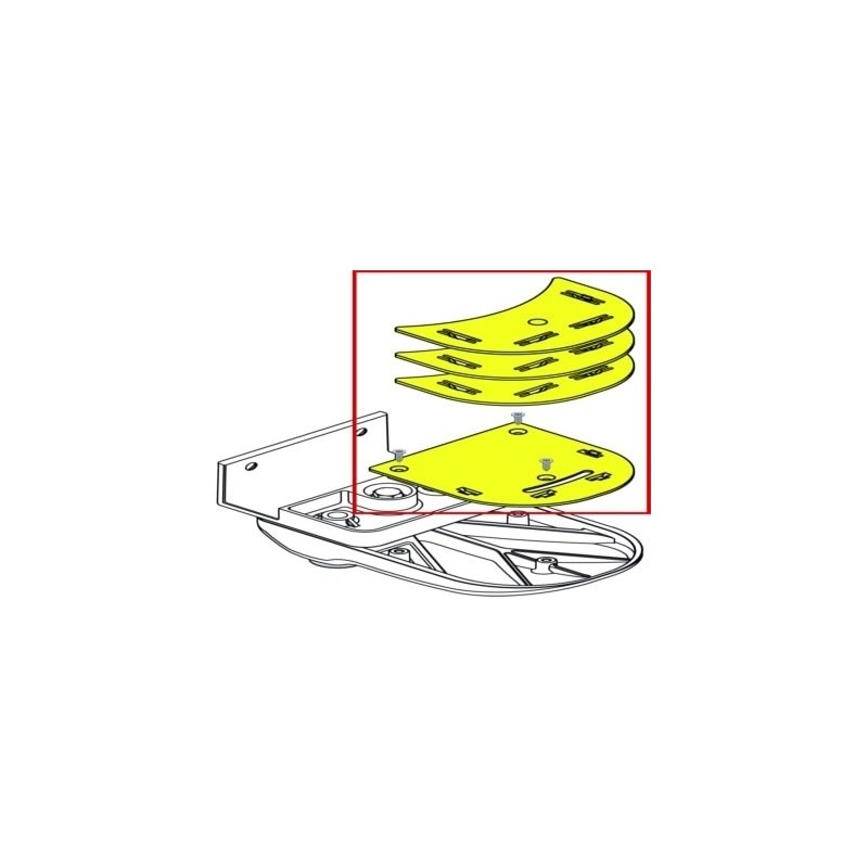 Spacer Kit Safe Door White