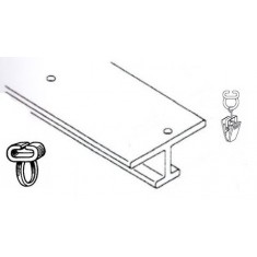 Binario in plastica a T per interno 2.50 cm