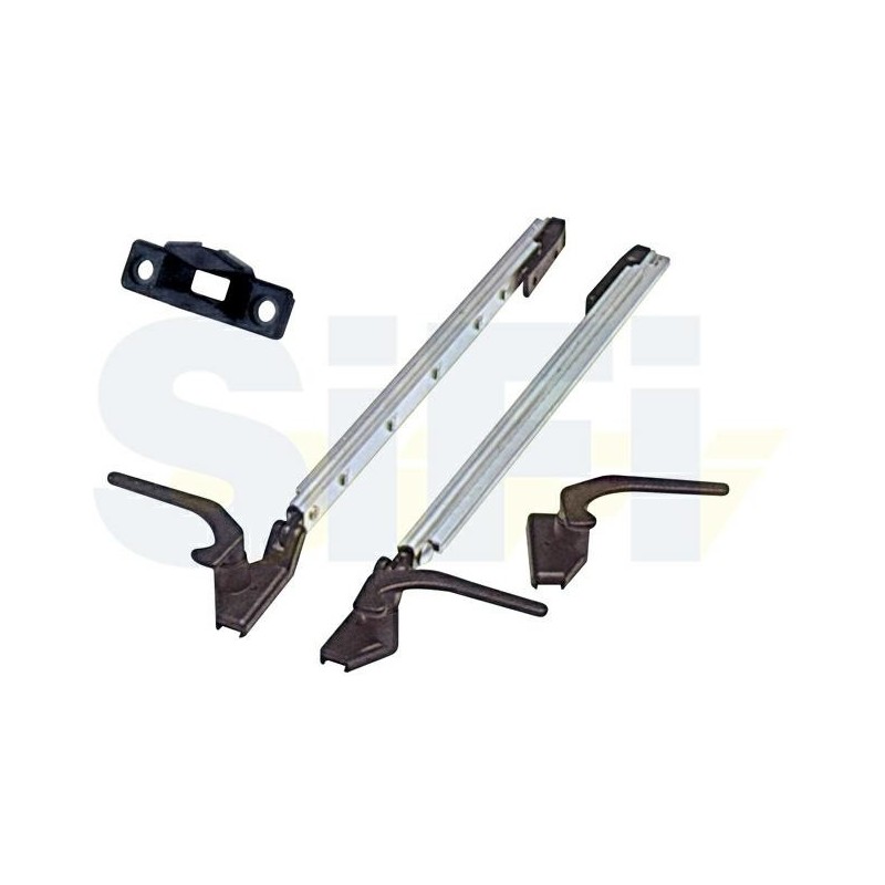COPPIA BRACCETTI A SCATTO POLYFIX DX/SX H. MM.400-450