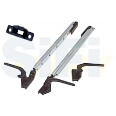 COPPIA BRACCETTI A SCATTO POLYFIX DX/SX H. MM.500-650