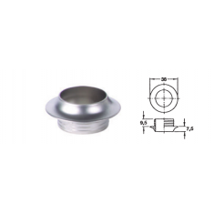 ROSETTA 13 MM SATINATA PER SERRATURA PUSH-LOCK