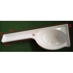 Lavandino per Bagno L 998 x P 360 mm (VASCA DX)