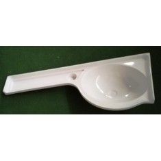 Lavandino per Bagno L 998 x P 360 mm (VASCA DX)