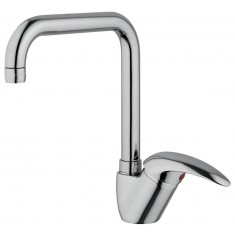 Miscelatore Monoleva Cucina Canna a Ponte Quadra