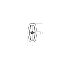 SERRATURA PORTELLONE SALINO NERA PER ROTORI ZADI/STS 150 X 70 MM